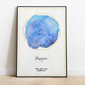 Tasarım Gökharitası - Lacivert Gökyüzü