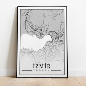Şehir Tabloları – Modern İzmir Haritası